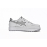 BP A Bathing Ape Bape Sta Low White Grey