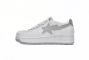 BP A Bathing Ape Bape Sta Low White Grey
