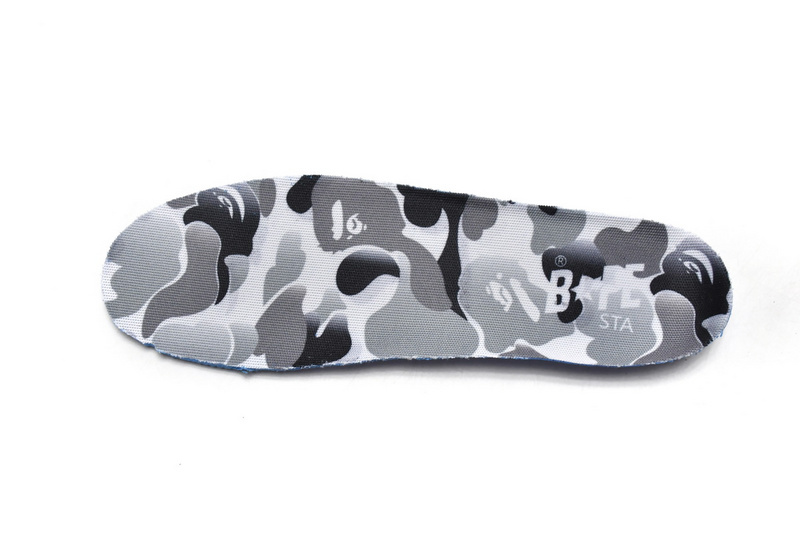 BP A Bathing Ape Bape Sta Low White Grey Mirror Surface