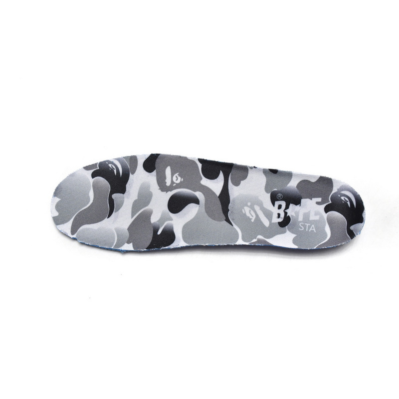 BP A Bathing Ape Bape Sta Low White Grey Mirror Surface