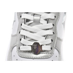 BP A Bathing Ape Bape Sta Low White Grey Mirror Surface