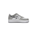 BP A Bathing Ape Bape Sta Low White Grey Mirror Surface