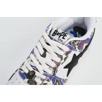 BP A Bathing Ape Bape Sta Low White Purple Color Spray