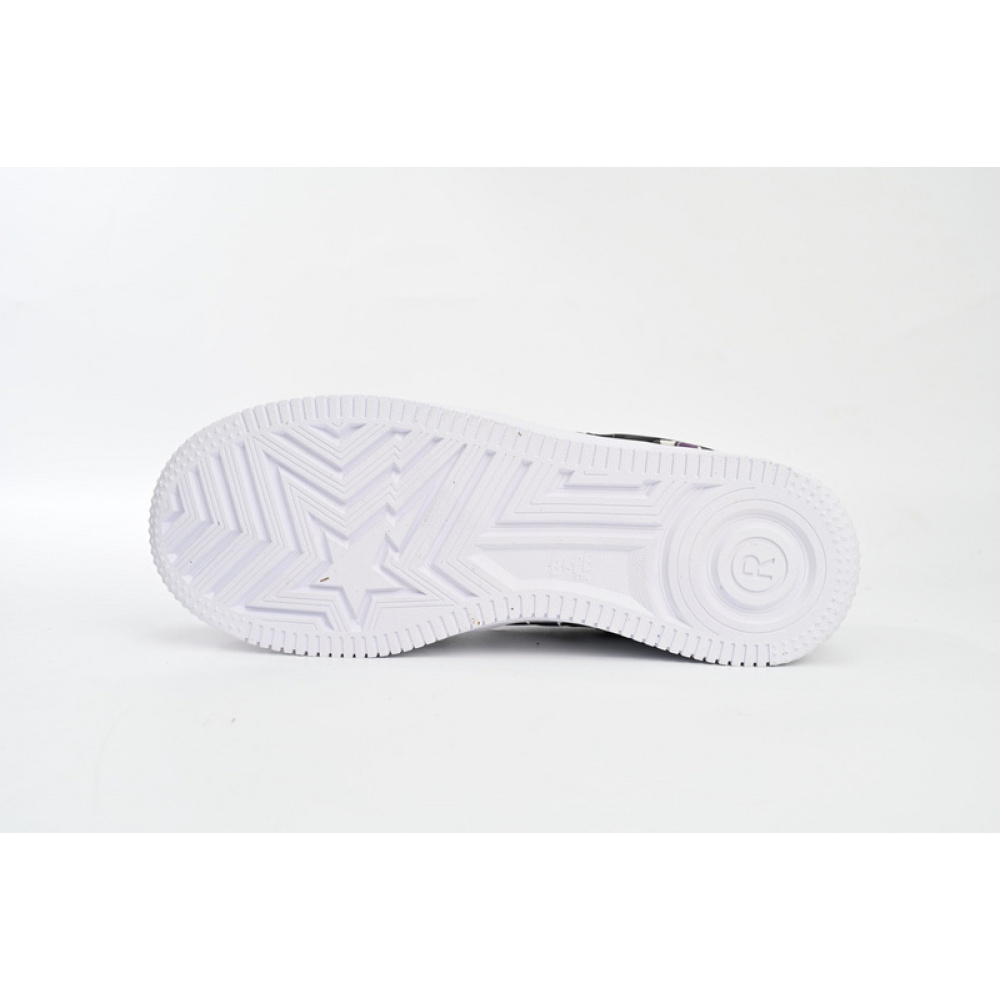 BP A Bathing Ape Bape Sta Low White Purple Color Spray