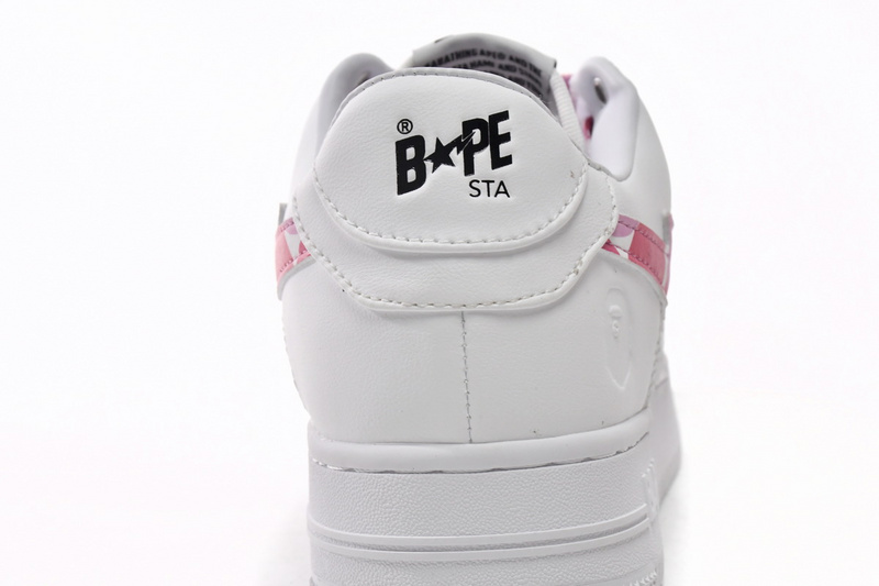 BP A Bathing Ape Bape Sta Low White Red Camouflage