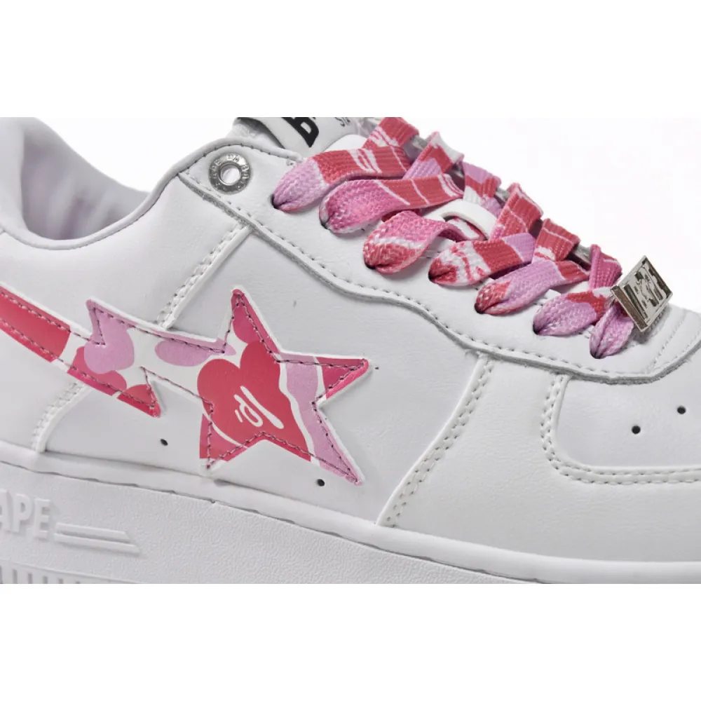 BP A Bathing Ape Bape Sta Low White Red Camouflage