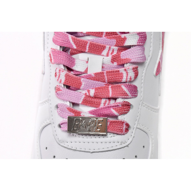 BP A Bathing Ape Bape Sta Low White Red Camouflage