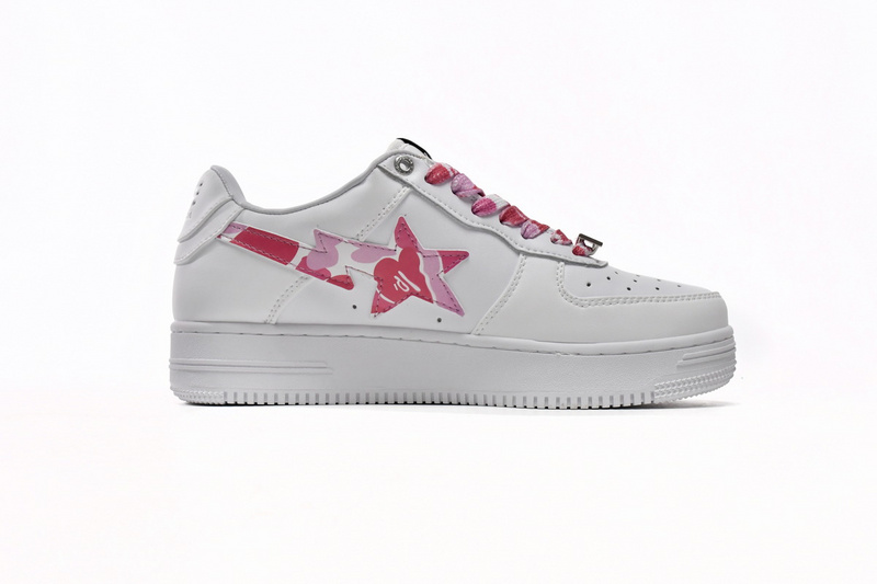 BP A Bathing Ape Bape Sta Low White Red Camouflage