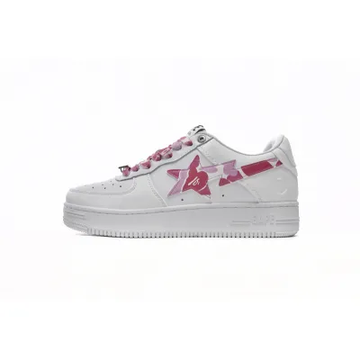 BP A Bathing Ape Bape Sta Low White Red Camouflage 01