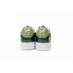 BP Bathing Ape Bape Sta Low Black Green Mirror Surface