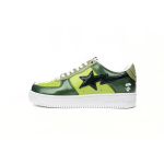 BP Bathing Ape Bape Sta Low Black Green Mirror Surface