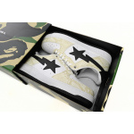 BP Bathing Ape Bape Sta Low White Snake Skin Pattern
