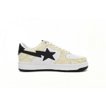 BP Bathing Ape Bape Sta Low White Snake Skin Pattern