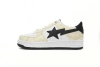 BP Bathing Ape Bape Sta Low White Snake Skin Pattern