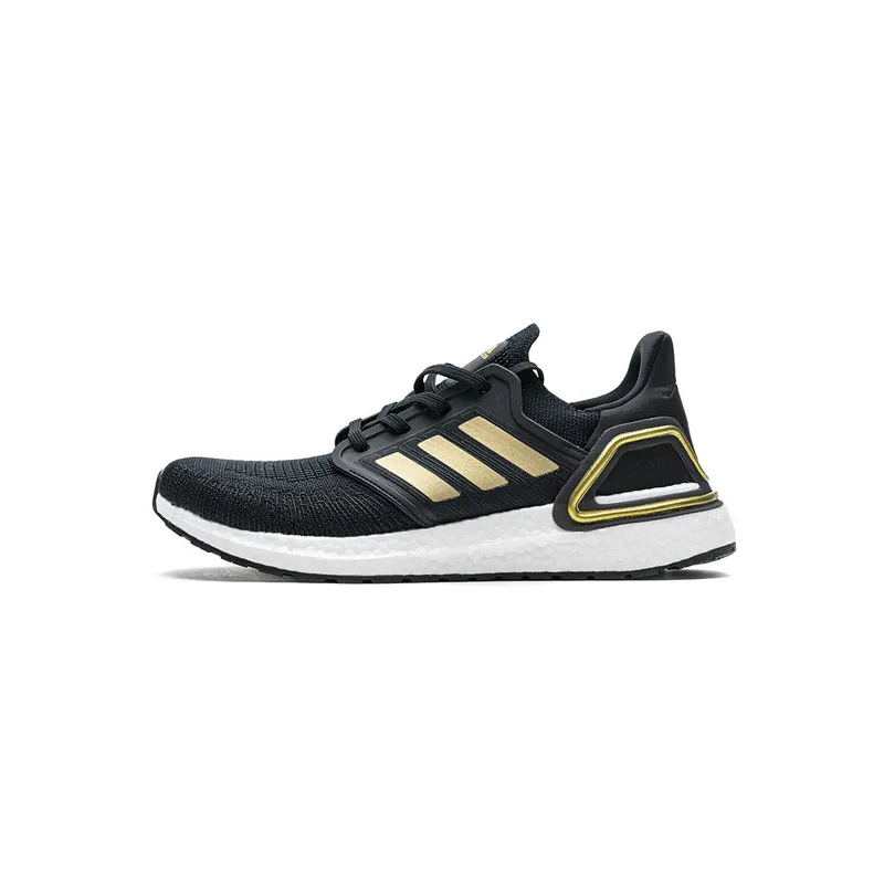 Adidas Ultra BOOST 20 CONSORTIUM Black Gold Metallic Real Boost