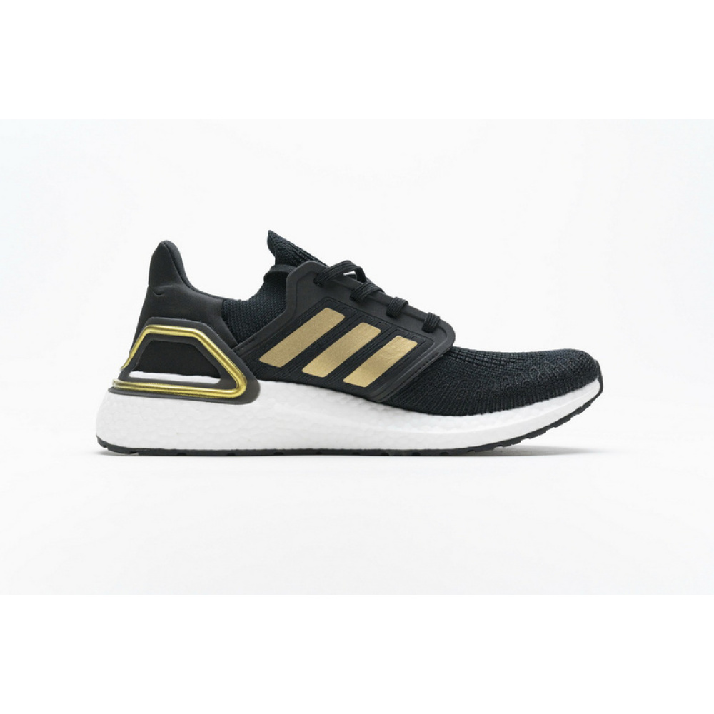 Adidas Ultra BOOST 20 CONSORTIUM Black Gold Metallic Real Boost