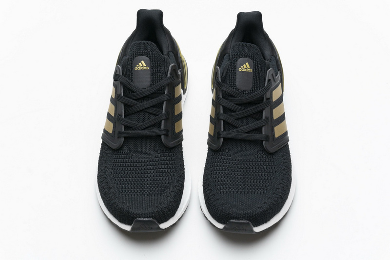 Adidas Ultra BOOST 20 CONSORTIUM Black Gold Metallic Real Boost