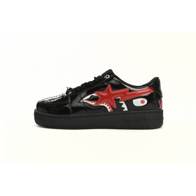BP A Bathing Ape Bape Sta Low Black Shark 01