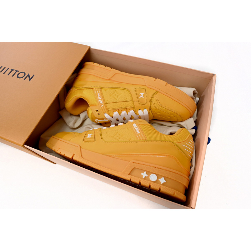 Louis Vuitton Trainer All Yellow Embossing