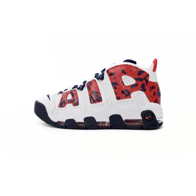 Nike Air More Uptempo White Red 01