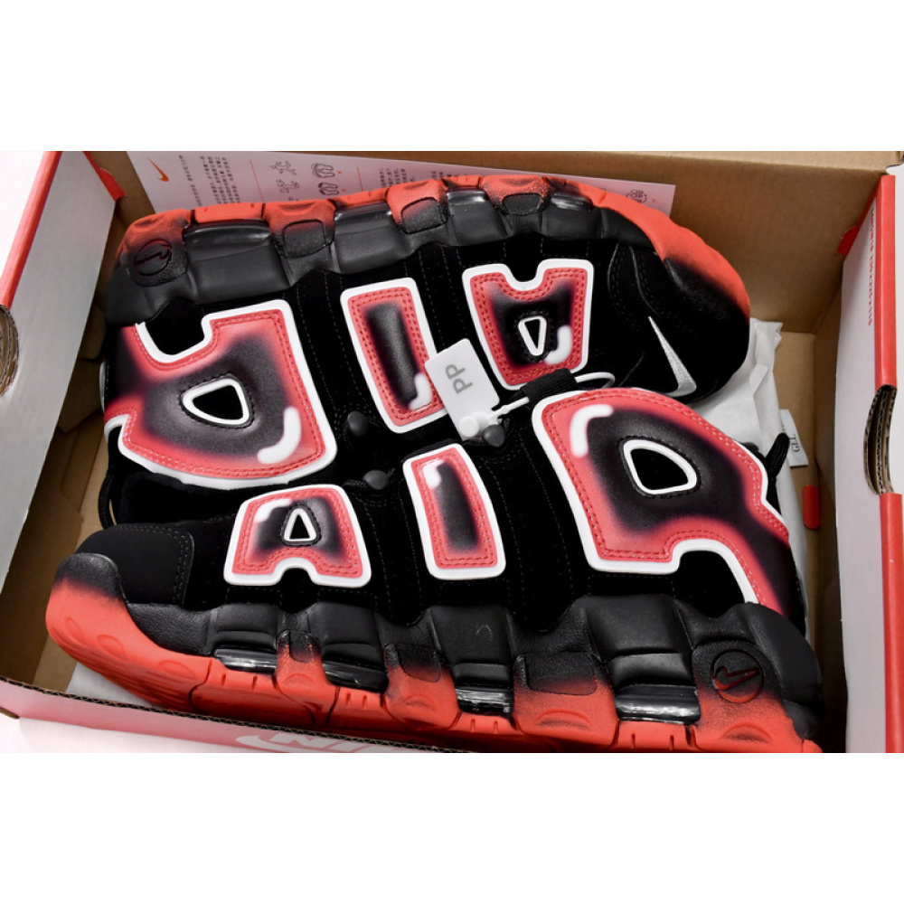 Nike Air More Uptempo Black And Red