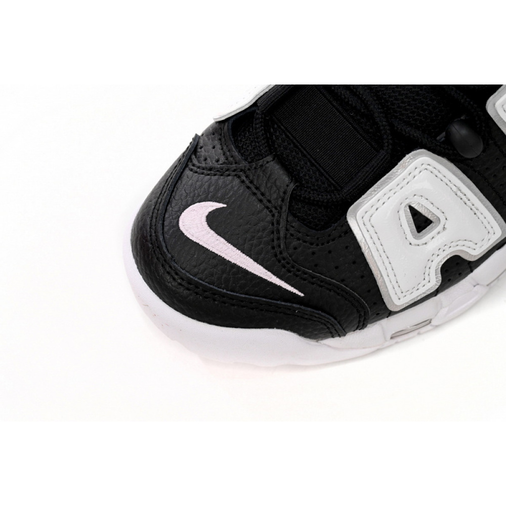 Nike Air More Uptempo Black And White Green Tick