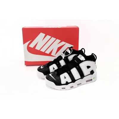 Nike Air More Uptempo Black And White Green Tick 02