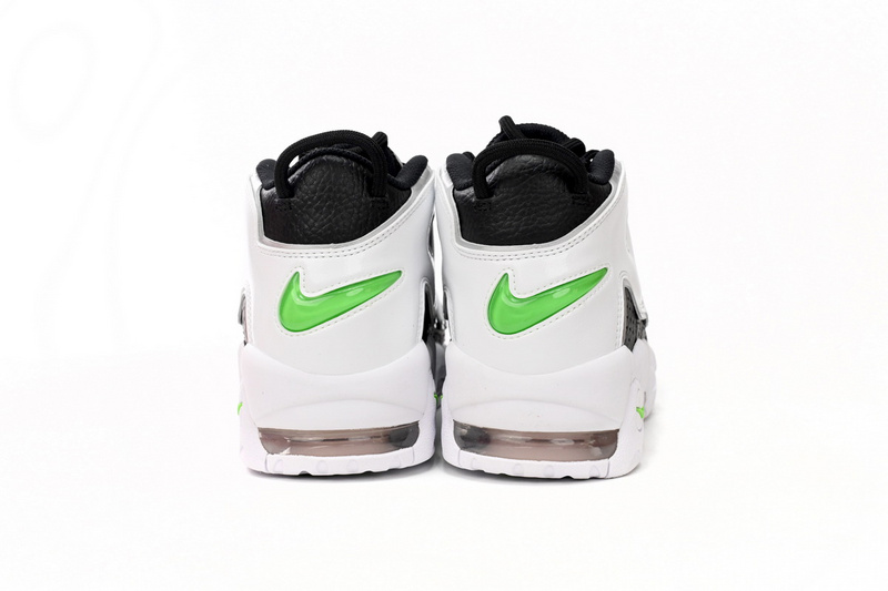 Nike Air More Uptempo Black And White Green Tick