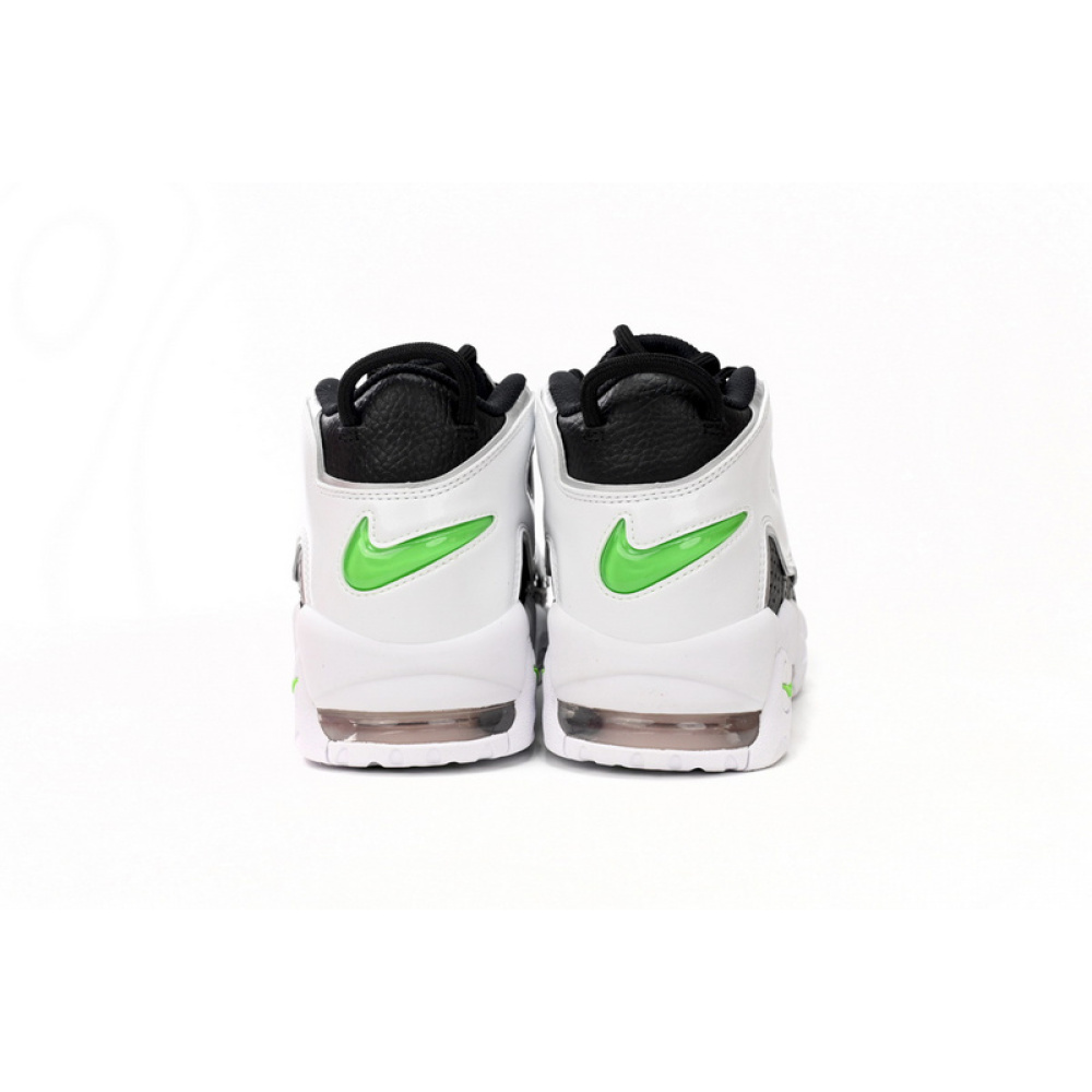 Nike Air More Uptempo Black And White Green Tick