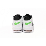 Nike Air More Uptempo Black And White Green Tick