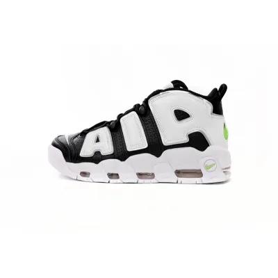 Nike Air More Uptempo Black And White Green Tick 01