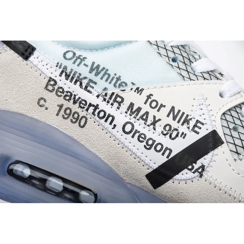 Off-White x Nike Air Max 90 All White