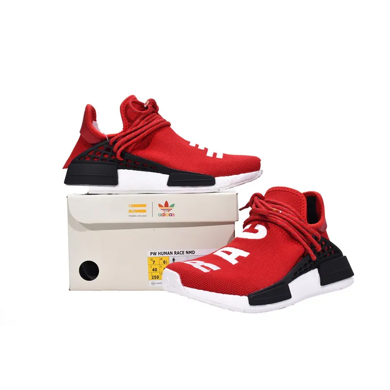 Pharrell Williams x Adidas NMD Human Race “Red” Real Boost