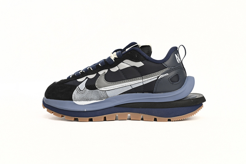 Sacai x Nike VaporWaffle Sesame and Black Blue Silver