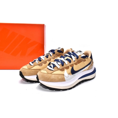 PB Sacai x Nike VaporWaffle Sesame and Blue Void 02