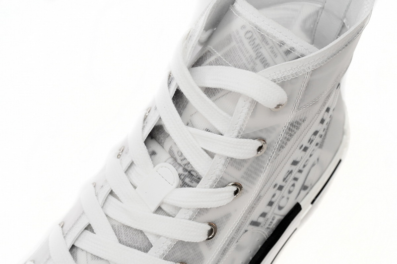Dior B23 Oblique Transparency High H565 White Black