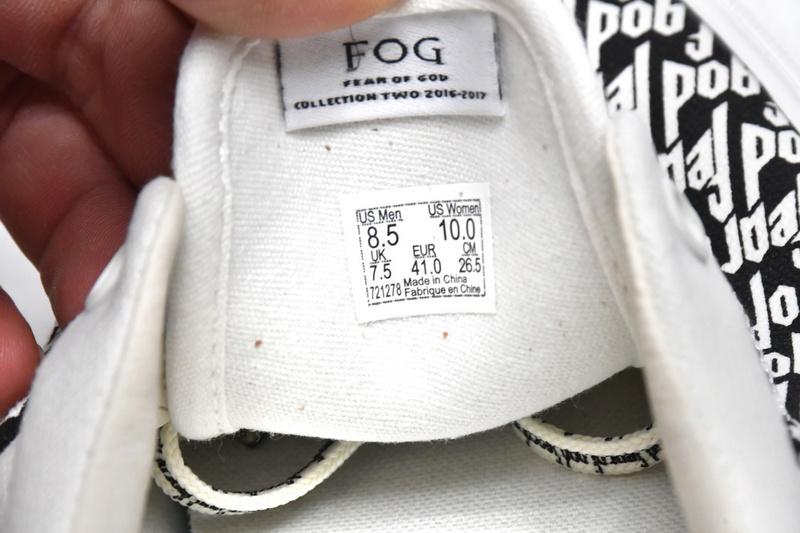 Fear Of God x Vans Era 95 DX White Black FOG