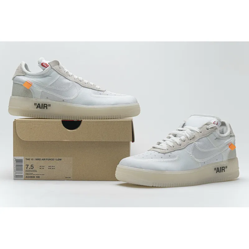 GB OFF White X Air Force 1 Low White