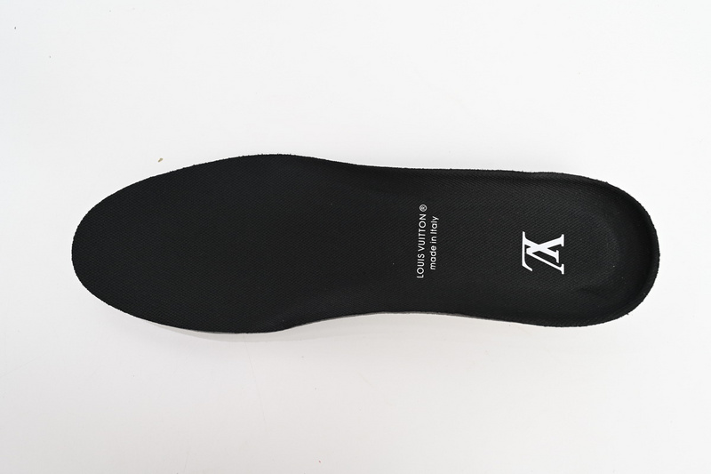 Louis Vuitton Leather lace up Fashionable Board Shoes Black