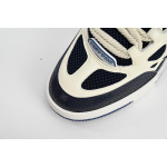 Louis Vuitton Leather lace up Fashionable Board Shoes Blue