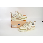 Louis Vuitton Leather lace up Fashionable Board Shoes Grey