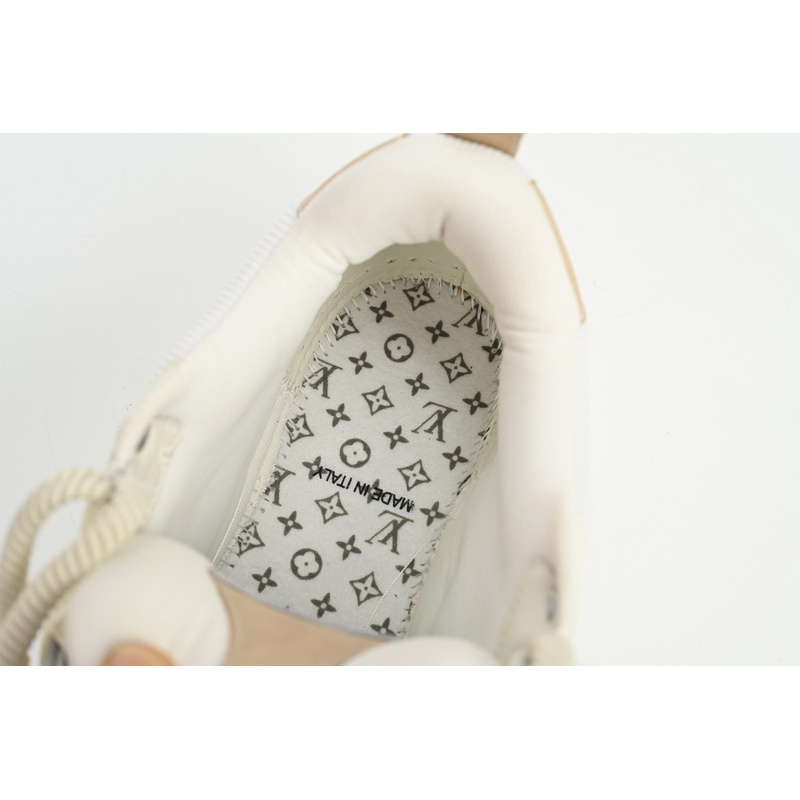 Louis Vuitton Leather lace up Fashionable Board Shoes Grey
