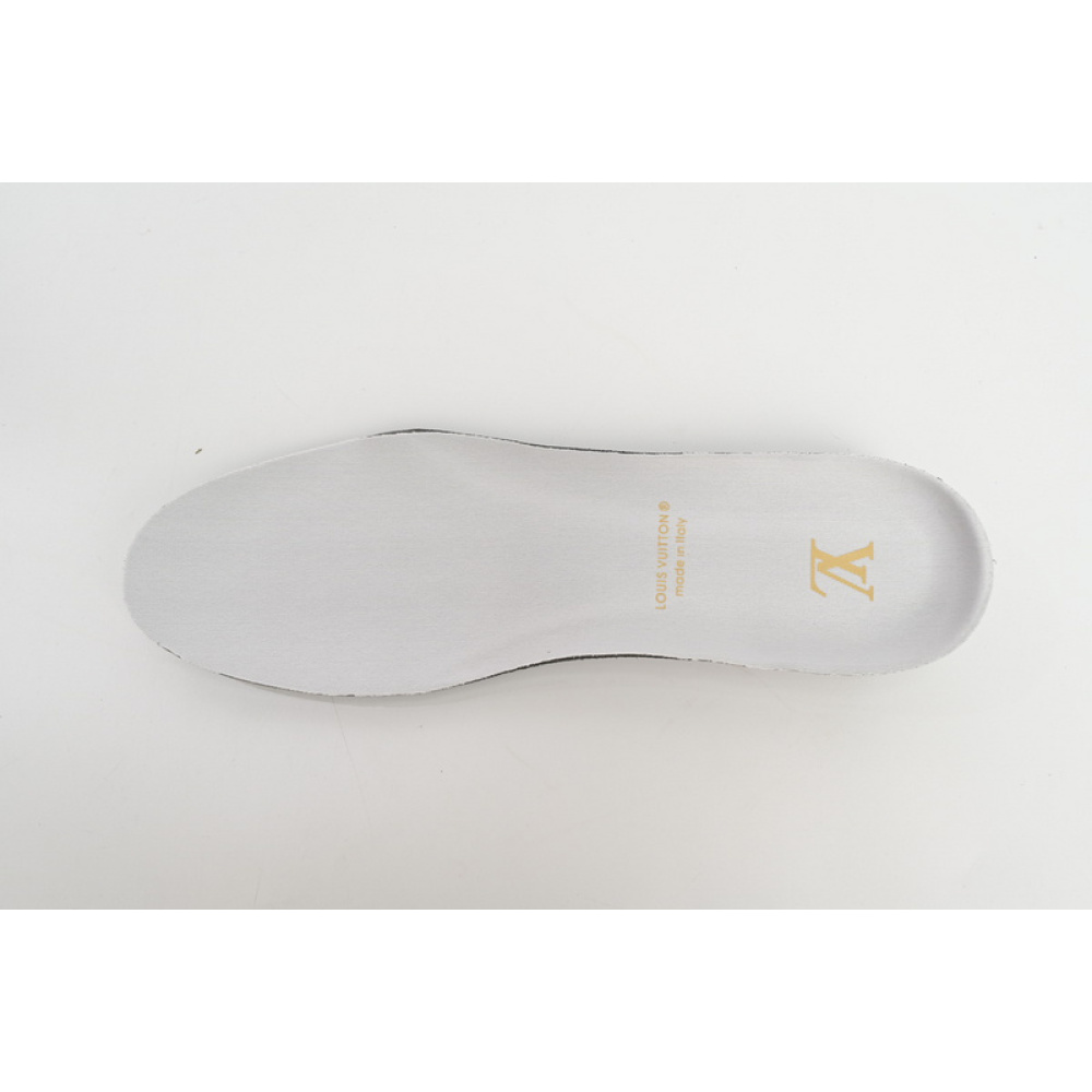 Louis Vuitton Leather lace up Fashionable Board Shoes Grey