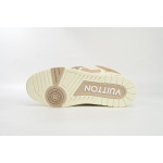 Louis Vuitton Leather lace up Fashionable Board Shoes Grey