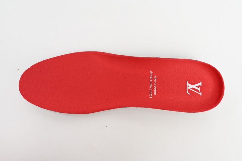 Louis Vuitton Leather lace up Fashionable Board Shoes Red