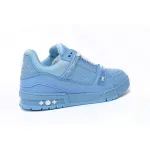 Louis Vuitton Trainer All Blue Embossing