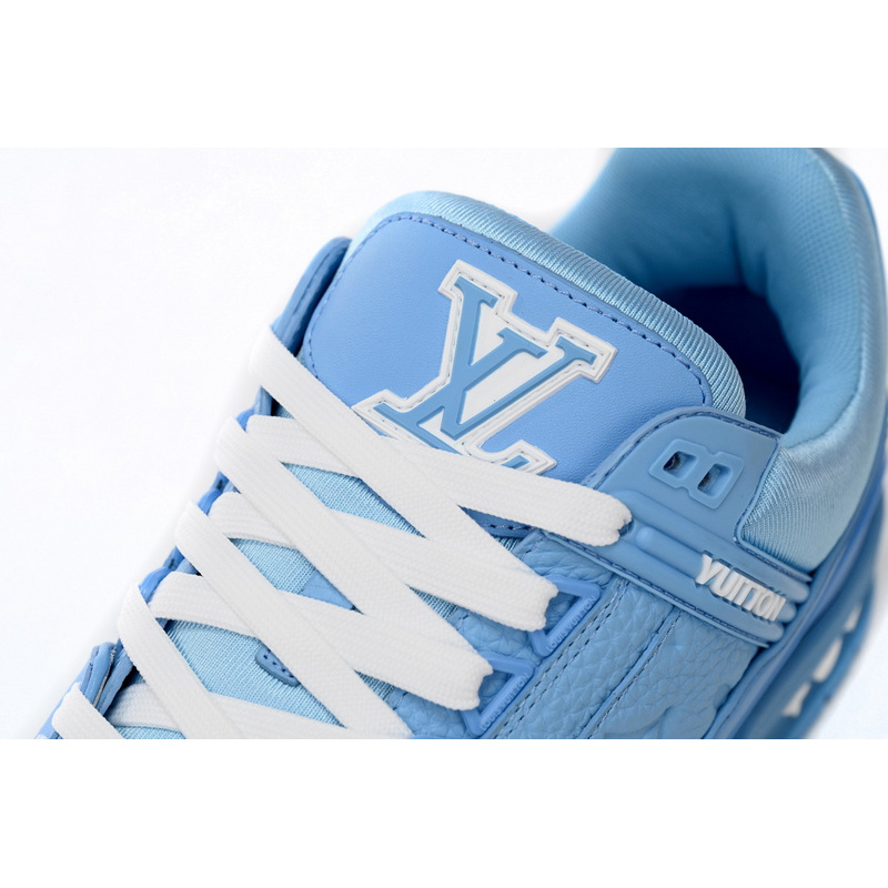 Louis Vuitton Trainer All Blue Embossing
