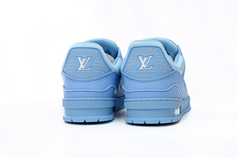 Louis Vuitton Trainer All Blue Embossing