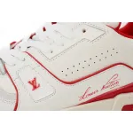 Louis Vuitton Trainer All Blue White Red Lychee Pattern