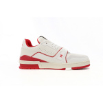 Louis Vuitton Trainer All Blue White Red Lychee Pattern